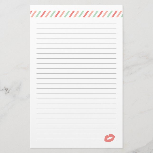 Sealed with a kiss Valentine's Day Paper (Front)