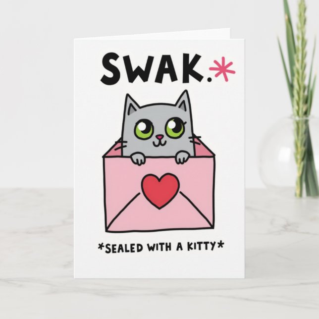 Sealed With A Kitty Love Card (Front)