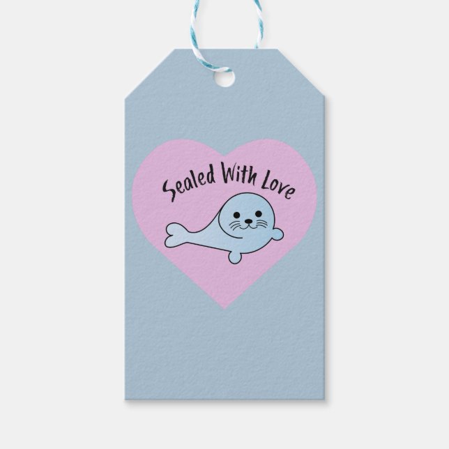 Sealed with Love Seal Gift Tags (Front)