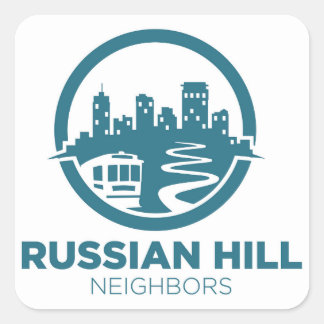 Sealed with neighborhood pride! square sticker