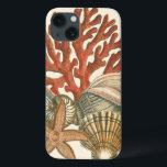 Sealife Collection iPhone 13 Case<br><div class="desc">This art print displays sharp,  vivid images with a high degree of color accuracy. Get your sealife collection today in this vintage print. It beautiful red coral reef and lovely starfish will go great on any product.</div>