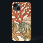 Sealife Collection iPhone 13 Case<br><div class="desc">This art print displays sharp,  vivid images with a high degree of color accuracy. Get your sealife collection today in this vintage print. It beautiful red coral reef and lovely starfish will go great on any product.</div>