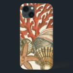 Sealife Collection iPhone 13 Case<br><div class="desc">This art print displays sharp,  vivid images with a high degree of color accuracy. Get your sealife collection today in this vintage print. It beautiful red coral reef and lovely starfish will go great on any product.</div>