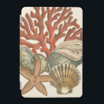Sealife Collection iPad Mini Cover<br><div class="desc">This art print displays sharp,  vivid images with a high degree of color accuracy. Get your sealife collection today in this vintage print. It beautiful red coral reef and lovely starfish will go great on any product.</div>