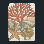 Sealife Collection iPad Mini Cover<br><div class="desc">This art print displays sharp,  vivid images with a high degree of color accuracy. Get your sealife collection today in this vintage print. It beautiful red coral reef and lovely starfish will go great on any product.</div>