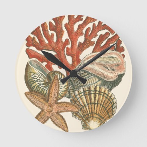 Sealife Collection Round Clock