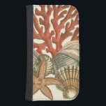 Sealife Collection Phone Wallet<br><div class="desc">This art print displays sharp,  vivid images with a high degree of color accuracy. Get your sealife collection today in this vintage print. It beautiful red coral reef and lovely starfish will go great on any product.</div>