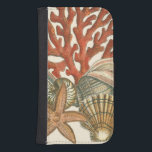 Sealife Collection Phone Wallet<br><div class="desc">This art print displays sharp,  vivid images with a high degree of color accuracy. Get your sealife collection today in this vintage print. It beautiful red coral reef and lovely starfish will go great on any product.</div>