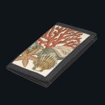 Sealife Collection Tri-fold Wallet<br><div class="desc">This art print displays sharp,  vivid images with a high degree of color accuracy. Get your sealife collection today in this vintage print. It beautiful red coral reef and lovely starfish will go great on any product.</div>