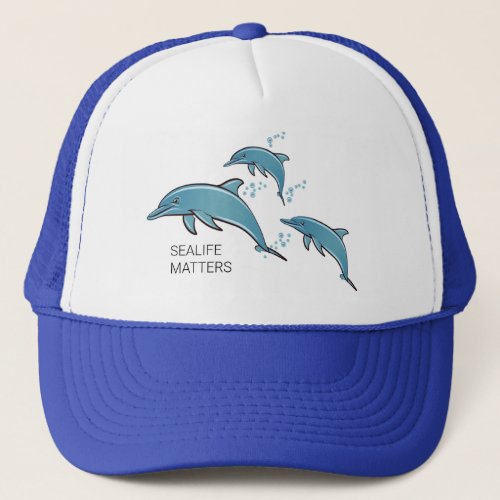 SEALIFE MATTERS _ DOLPHINS TRUCKER HAT