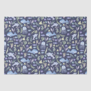 Sealife Modern Watercolor Tissue Paper