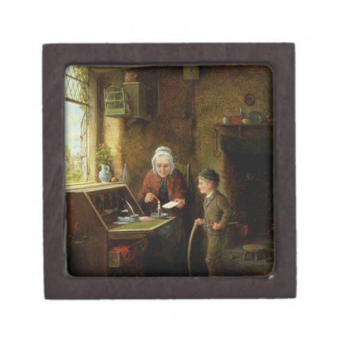 Sealing a Letter 1890 oil on panel Gift Box