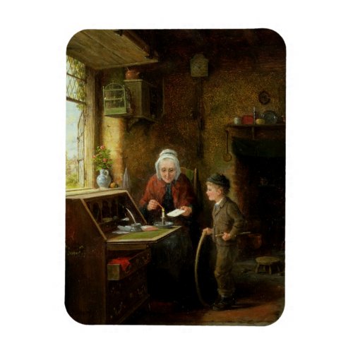 Sealing a Letter 1890 oil on panel Magnet