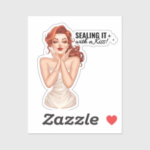 Sealing it with a kissess! sticker
