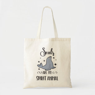 Seals Are My Spirit Animal Cute Seal Lover Tote Bag