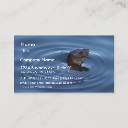 Seals Lions Business Card Templates