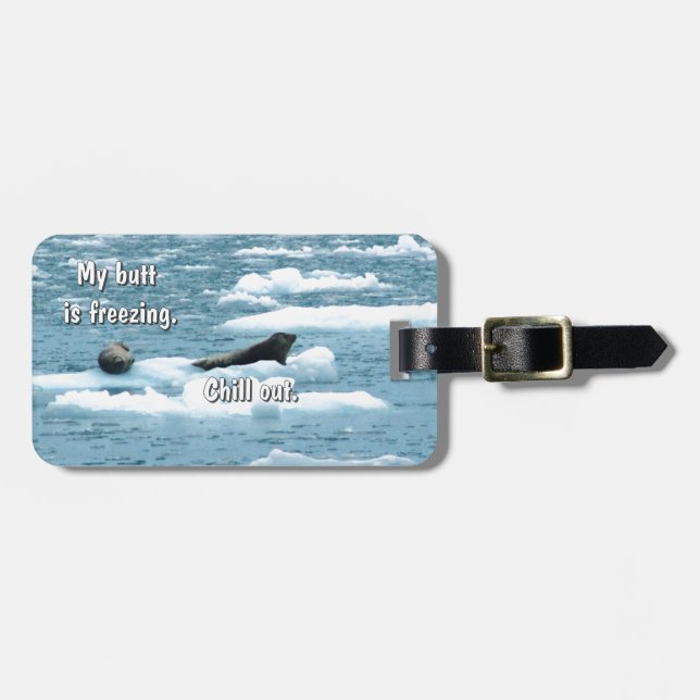 Seals on luggage tag (Front Horizontal)