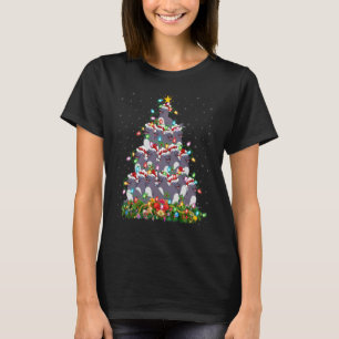 Seals Xmas Lights Santa Seals Christmas Tree T-Shirt