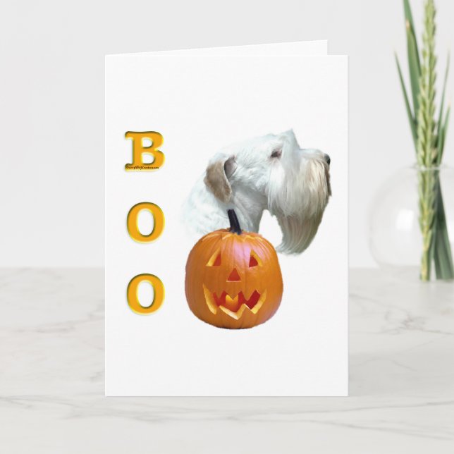 Sealyham Terrier Boo Card (Front)