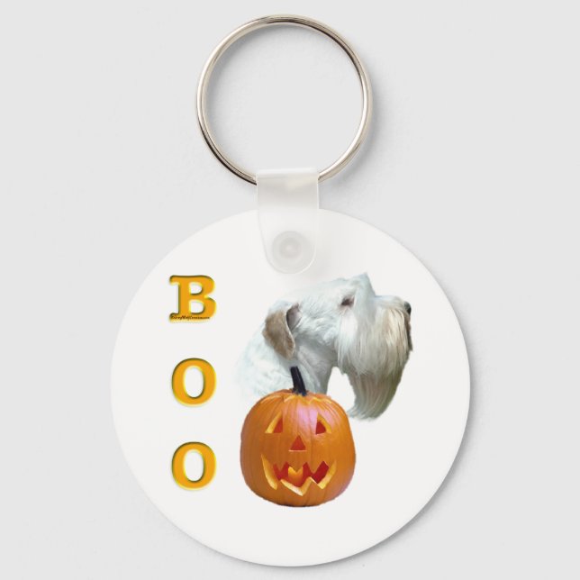 Sealyham Terrier Boo Keychain (Front)