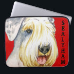 Sealyham Terrier Color Block Laptop Sleeve<br><div class="desc">Show off your love for your special dog with this original Sealyham Terrier design. Great gift for Sealyham-loving family and friends.</div>