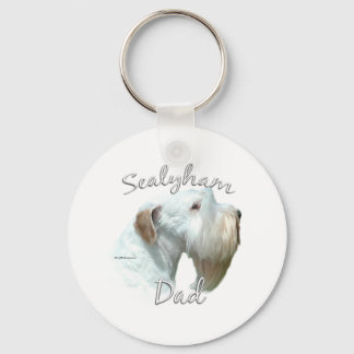 Sealyham Terrier Dad 2 Keychain