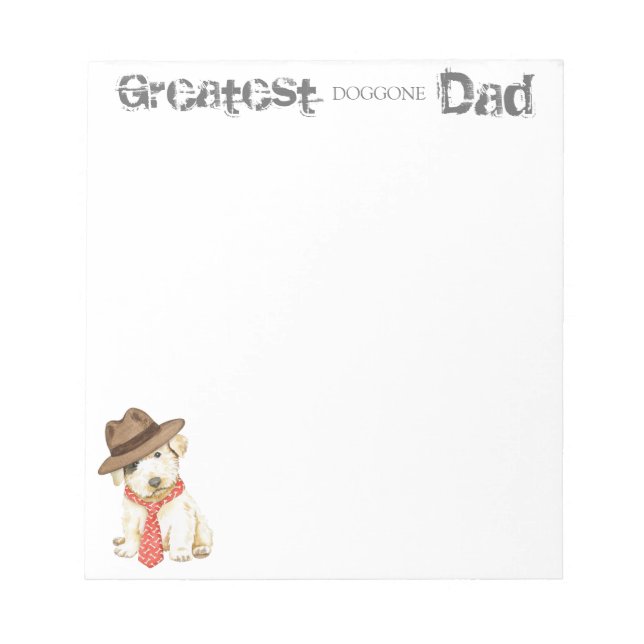 Sealyham Terrier Dad Notepad (Front)
