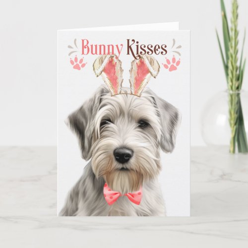 Sealyham Terrier Dog Bunny Ears for Easter Holiday Card
