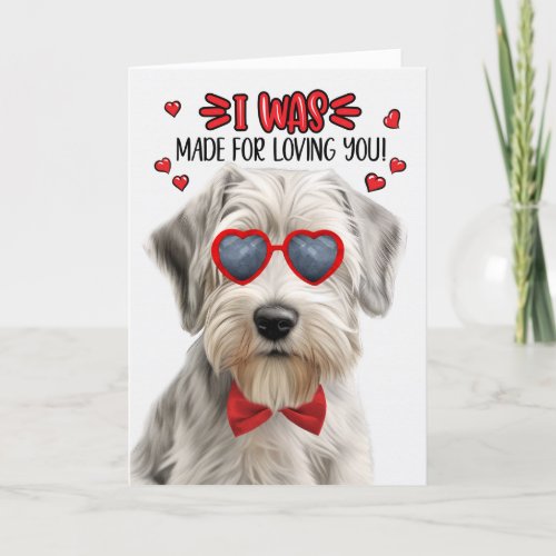Sealyham Terrier Dog Made for Loving You Valentine Holiday Card