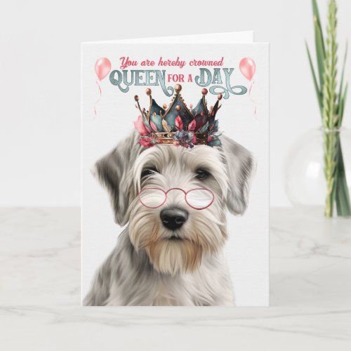 Sealyham Terrier Dog Queen Day Funny Birthday Card
