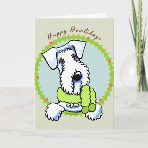Sealyham Terrier Happy Howlidays Holiday Card
