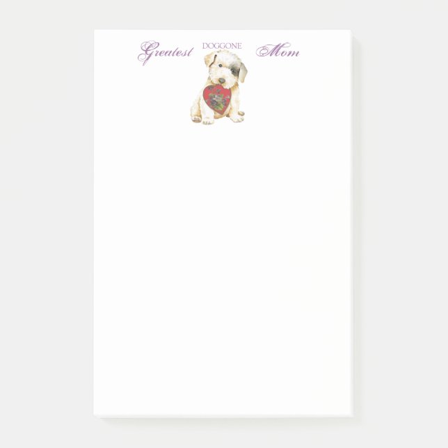 Sealyham Terrier Heart Mom Notes (Front)