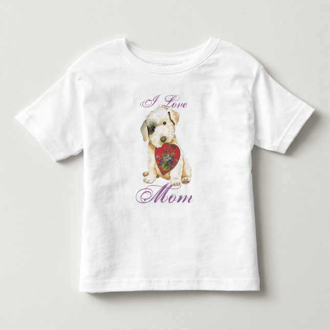 Sealyham Terrier Heart Mom Toddler T-shirt (Front)