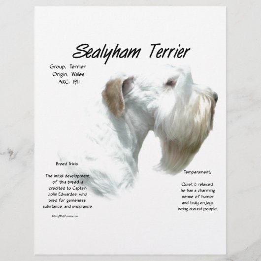 Sealyham Terrier History (Front)