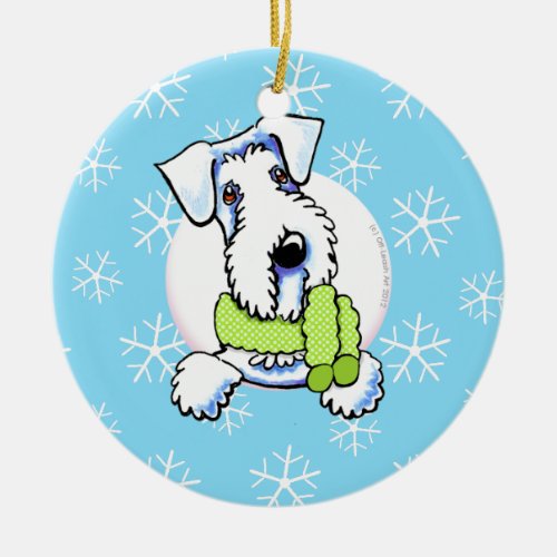 Sealyham Terrier Let it Snow Ceramic Ornament