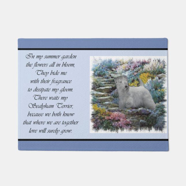 Sealyham Terrier Lovers Art Doormat (Front)
