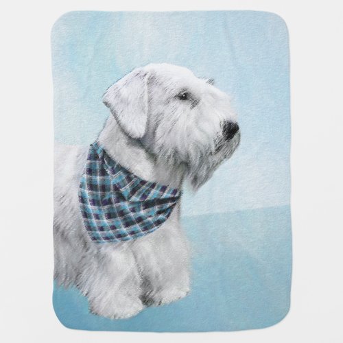 Sealyham Terrier Painting _ Cute Original Dog Art Baby Blanket