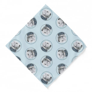 Sealyham Terrier Painting Cute Original Dog Art Bandana