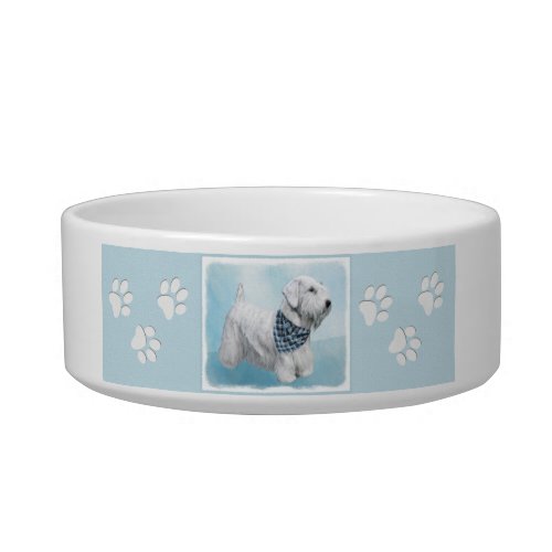 Sealyham Terrier Painting _ Cute Original Dog Art Bowl