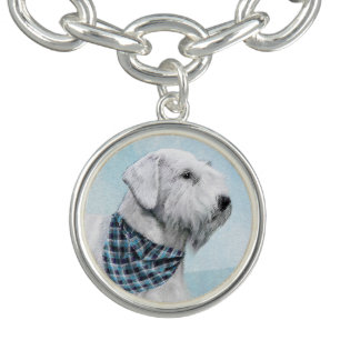 Sealyham Terrier Painting - Cute Original Dog Art Bracelet