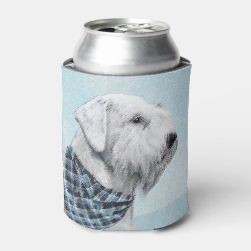 Sealyham Terrier Painting _ Cute Original Dog Art Can Cooler