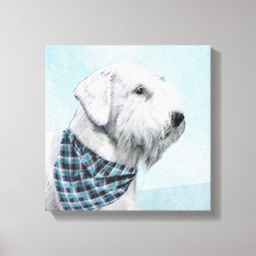 Sealyham Terrier Painting _ Cute Original Dog Art Canvas Print