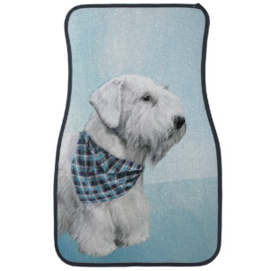 Sealyham Terrier Painting - Cute Original Dog Art Car Floor Mat