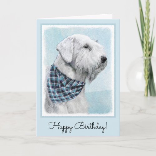 Sealyham Terrier Painting _ Cute Original Dog Art Card