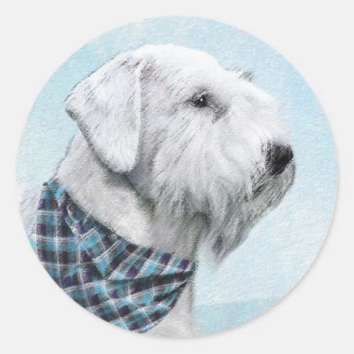 Sealyham Terrier Painting _ Cute Original Dog Art Classic Round Sticker