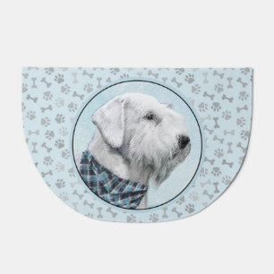 Sealyham Terrier Painting - Cute Original Dog Art Doormat