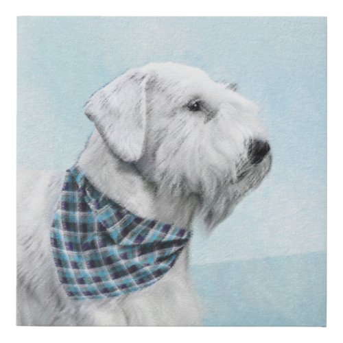 Sealyham Terrier Painting _ Cute Original Dog Art Faux Canvas Print