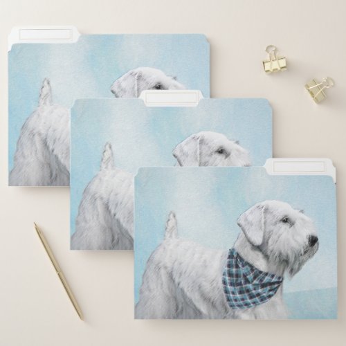 Sealyham Terrier Painting _ Cute Original Dog Art File Folder