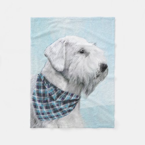 Sealyham Terrier Painting _ Cute Original Dog Art Fleece Blanket