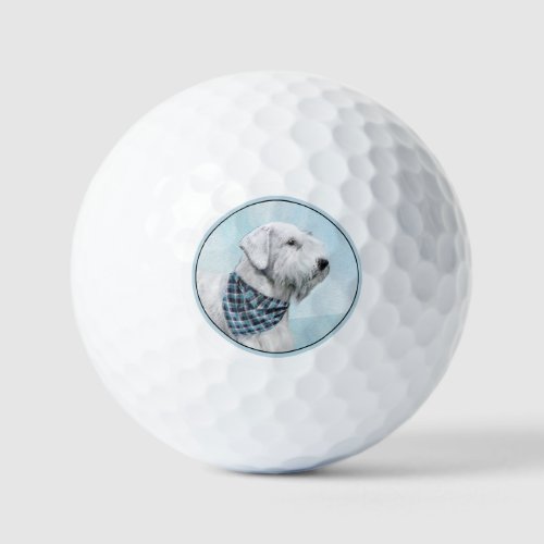 Sealyham Terrier Painting _ Cute Original Dog Art Golf Balls